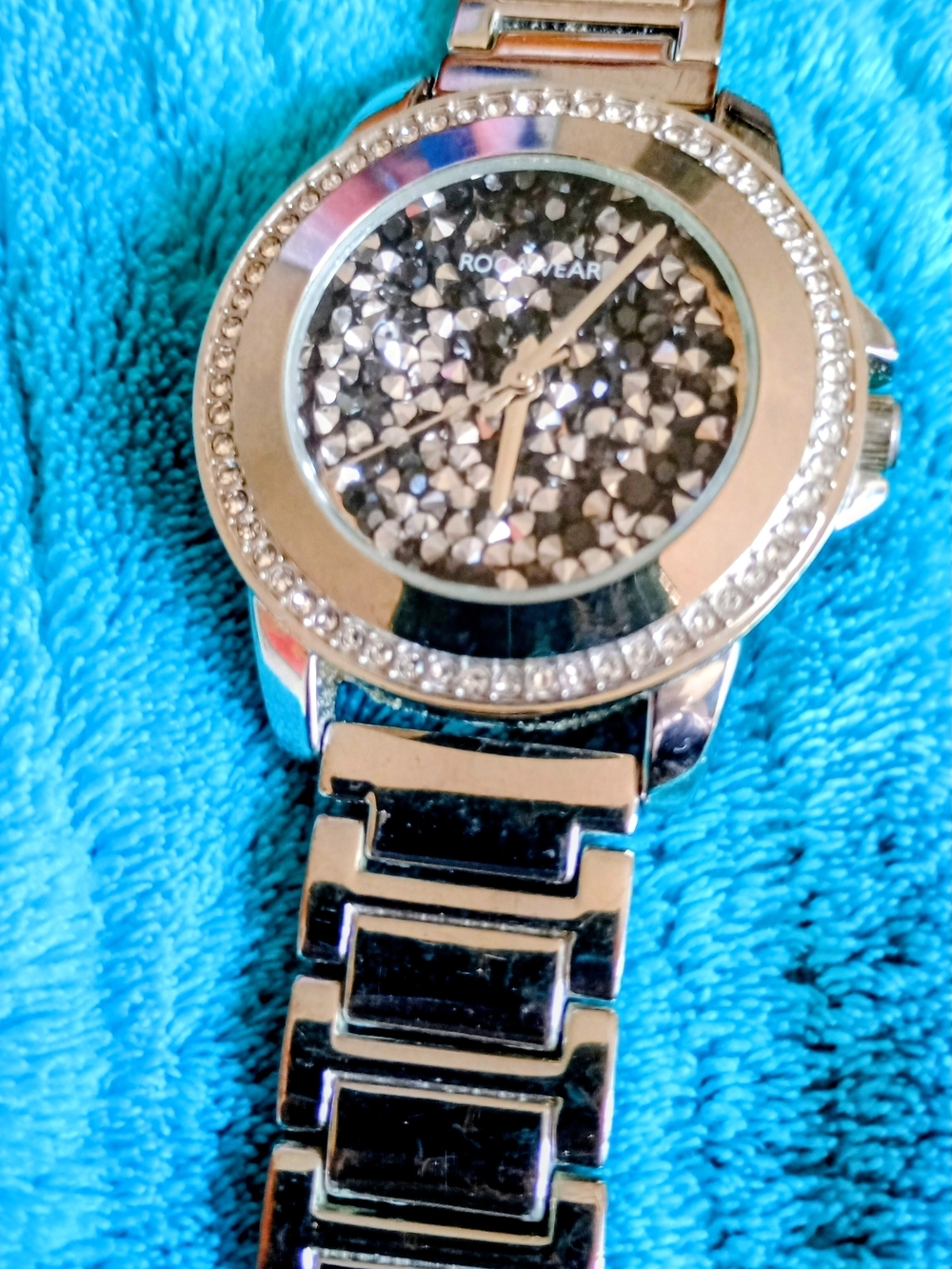 Rocawear Silver Crystal Dial Women's Watch
